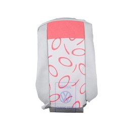 Original VW Backrest Cover (Fabric) Flannel Grey/Red - 7D0883455ATHQQ