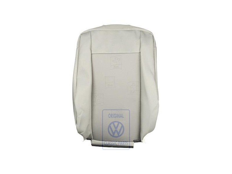 Original VW Backrest Cover (Fabric) Flannel Grey - 7D0883455BFPAC
