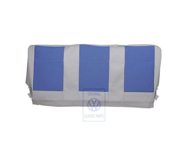 Original VW Seat Covering (Fabric) Flannel Grey/Blue - 7D0885405M HRC