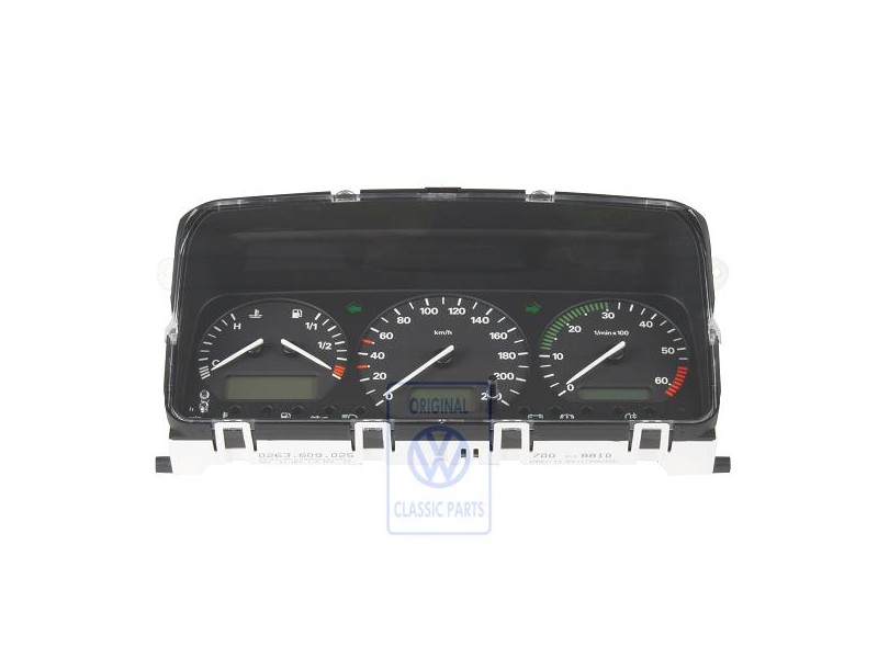 Original VW Combi-Instrument Satin Black - 7D0919881DX01C