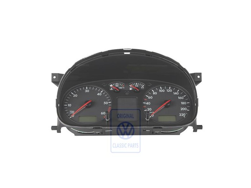 Original VW Combi-Instrument Satin Black - 7D0920800 X01C