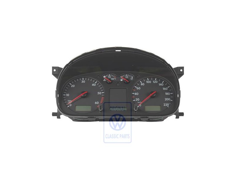 Original VW Combi-Instrument Satin Black - 7D0920802AX01C