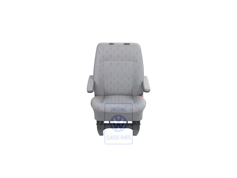 Original VW Seat, Complete With Backrest Flannel Grey - 7D1881018BAECP