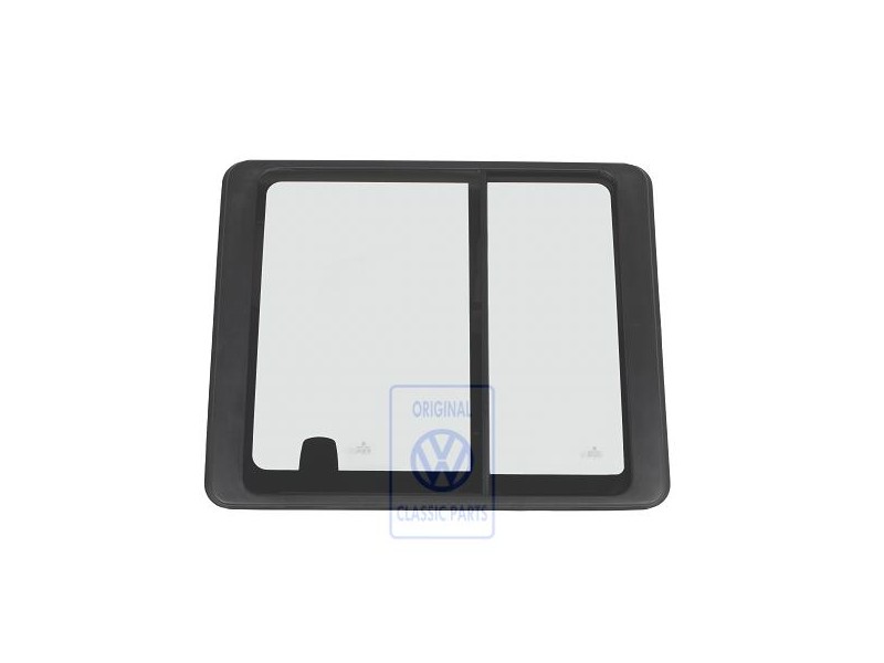 Original VW Complete Sliding Window Satin Black - 7D5847711B 01C