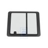 Original VW Complete Sliding Window Satin Black - 7D5847711B 01C