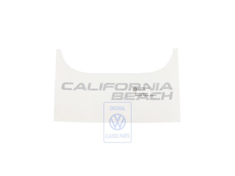 Original VW Film Lettering Diamond Silver (Dark) - 7E8854433 9ZD