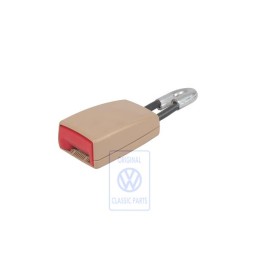 Original VW Belt Latch Pure Beige/Fire Red - 7H0857740 NWX