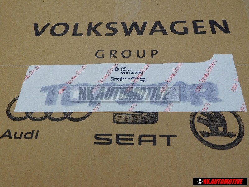 Original VW Film Lettering Silver - 7H5854431A 1W4