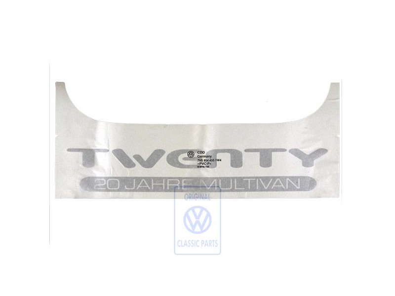 Original VW Film Lettering Silver - 7H5854433 1W4
