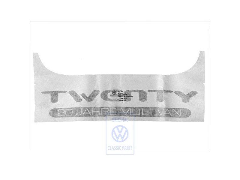 Original VW Film Lettering Diamond Silver (Dark) - 7H5854433 9ZD