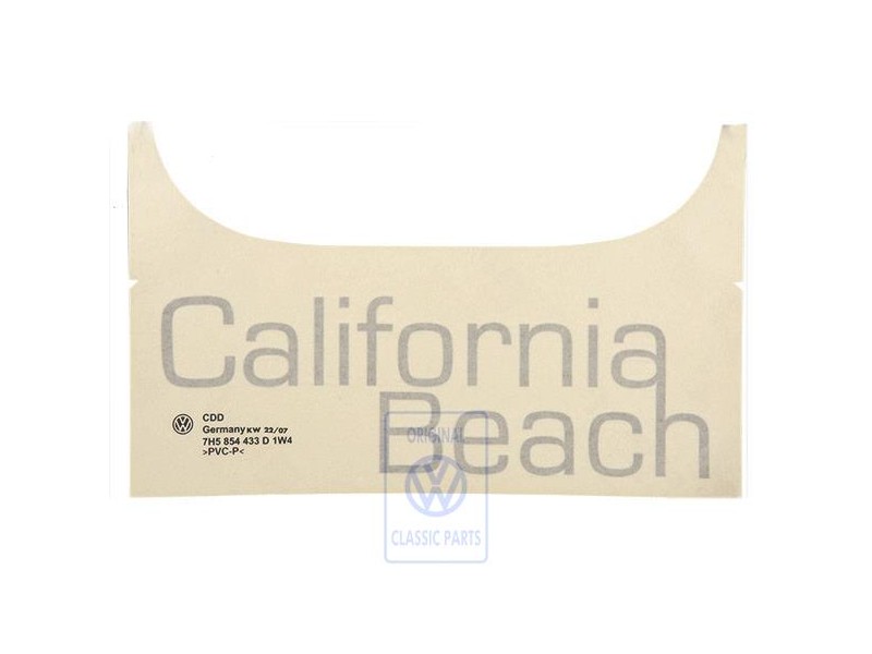 Original VW Film Lettering Silver - 7H5854433D 1W4