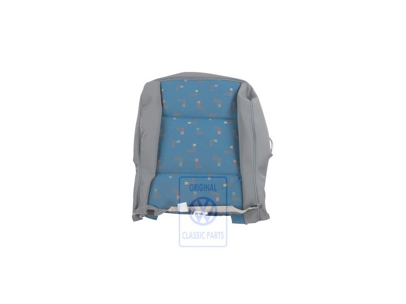 Original VW Seat Covering (Fabric) Blue/Artgrey - 7H5883405AFUNC