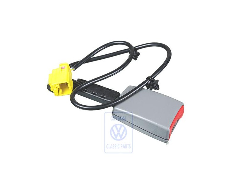 Original VW Belt Latch Crystal Grey/Fire Red - 7L0857778C MCZ