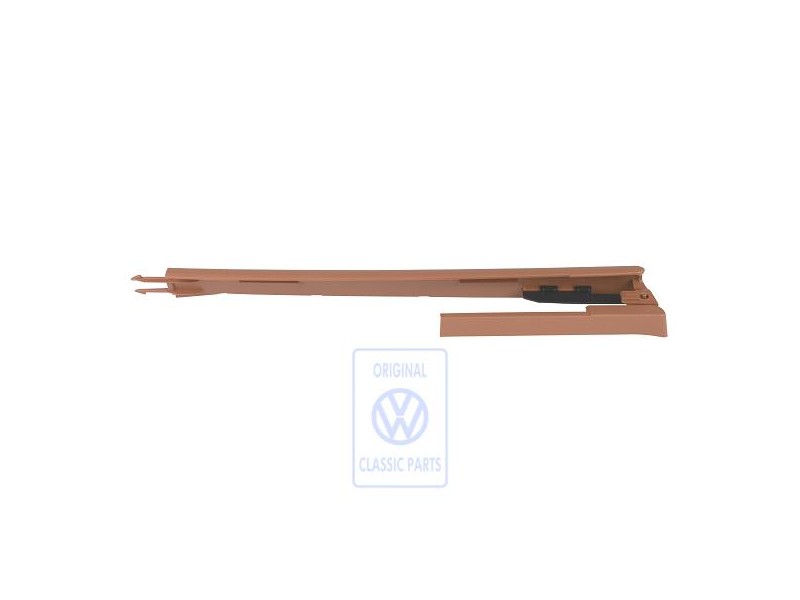 Original VW Cover For Guide Rail Teak (Brown) - 7L0881477M 7D6