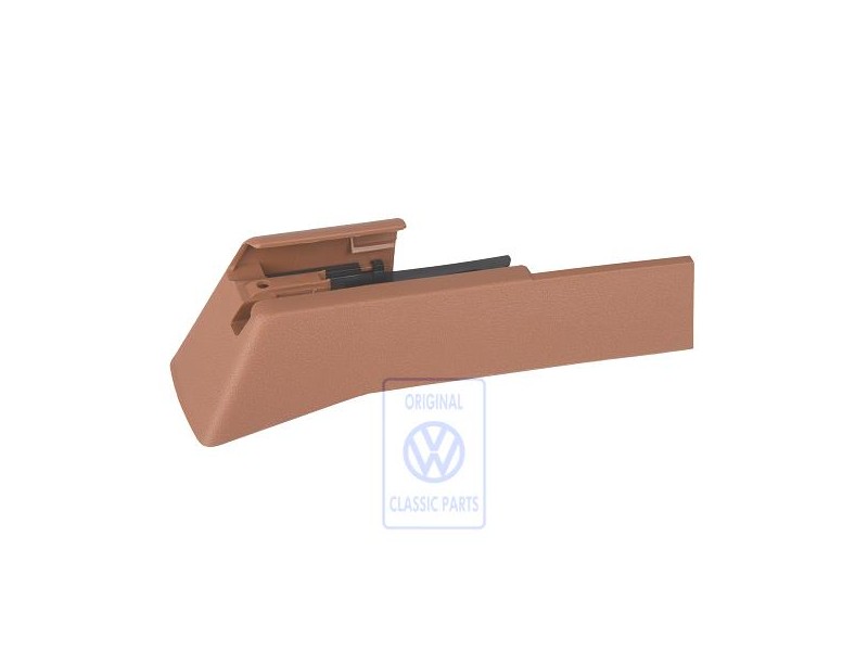 Original VW Cover For Guide Rail Teak (Brown) - 7L0881478K 7D6