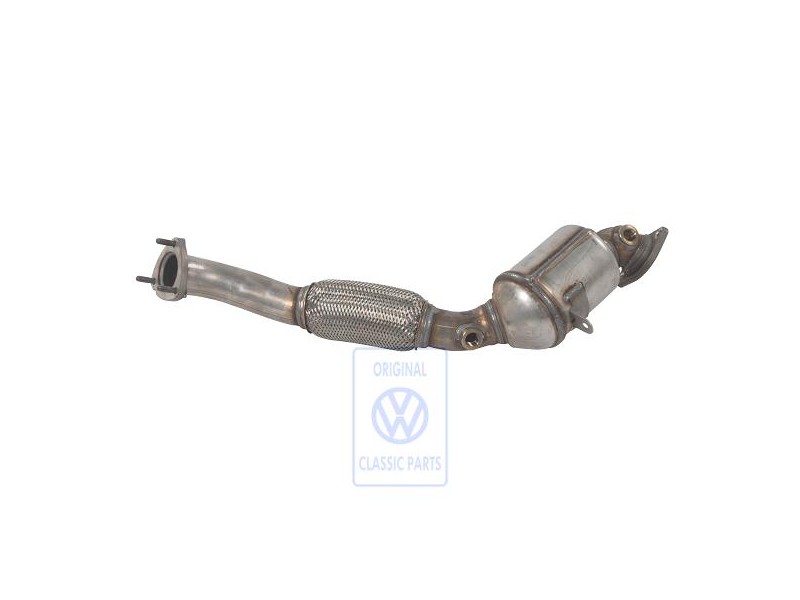 Original VW Exhaust Pipe With Catalyst - 7L6254300BX