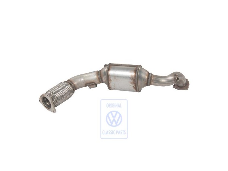 Original VW Exhaust Pipe With Catalyst - 7L6254301TX