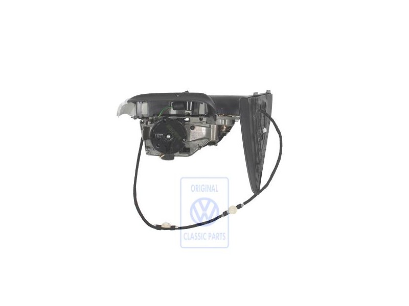 Original VW Exterior Mirror Housing Satin Black - 7L6857508DD01C
