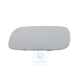 Original VW Mirror Glass (Flat) With Plate - 7L6857521