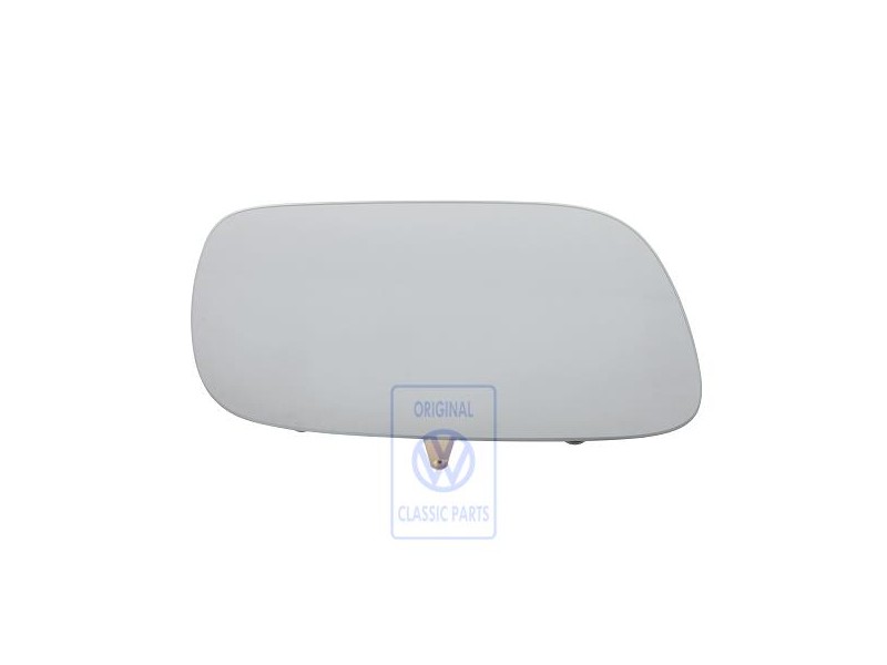 Original VW Mirror Glass (Flat) With Plate - 7L6857522F