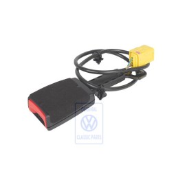 Original VW Belt Latch Satin Black/Fire Red - 7L6857777A FCN