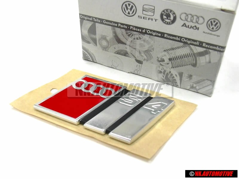 Original Audi S4 Sedan Rear Trunk Boot Badge Emblem - 4A5853735A 2ZZ