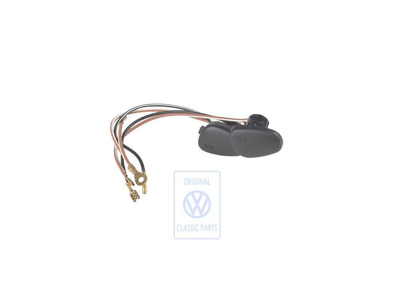Original VW 1 Set Of Horn Buttons Satin Black - 7M0419658F 01C
