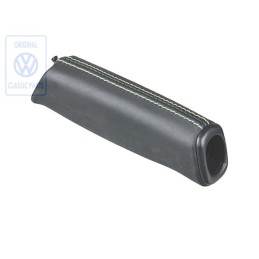 Original VW Handbrake Lever Grip (Leather) Black/Green - 7M0711327E GLE