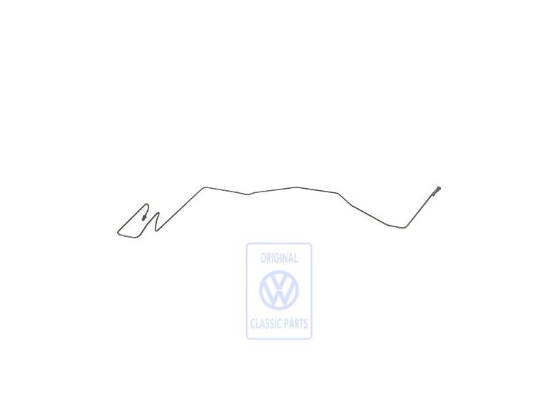 Original VW Brake Pipe From Hydraulics To Brake Hose - 7M1614724F