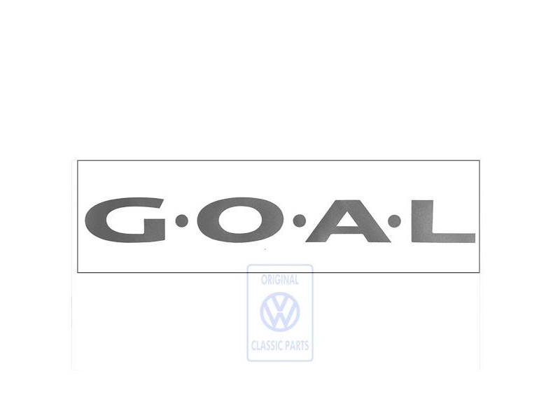 Original VW Film Lettering Diamond-Silver - 7M3853685A 9ZD