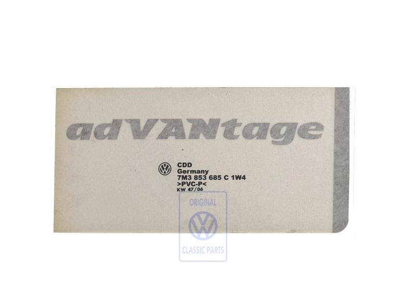 Original VW Film Lettering Silver - 7M3853685C 1W4