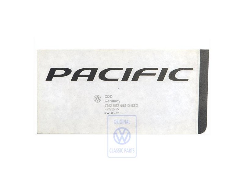Original VW Film Lettering Diamond-Silver - 7M3853685D 9ZD