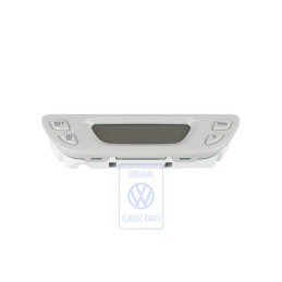 Original VW Digital Clock Pearl Grey - 7M5919203A Y20