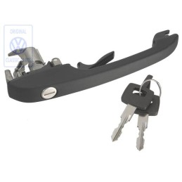 Original VW Door Handle, Outer, Black - 861837206C