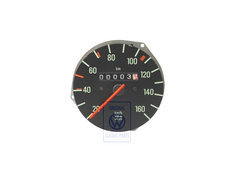 Original VW Speedometer Without Kilometre Trip Recorder - 861957021D