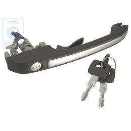 Original VW Door Handle, Outer, Black - 863837205C