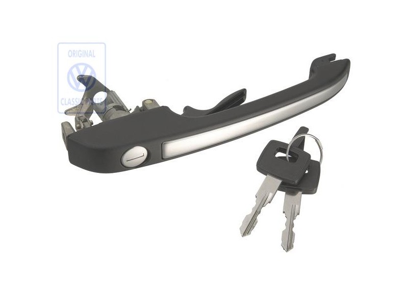Original VW Door Handle, Outer, Black - 863837205C