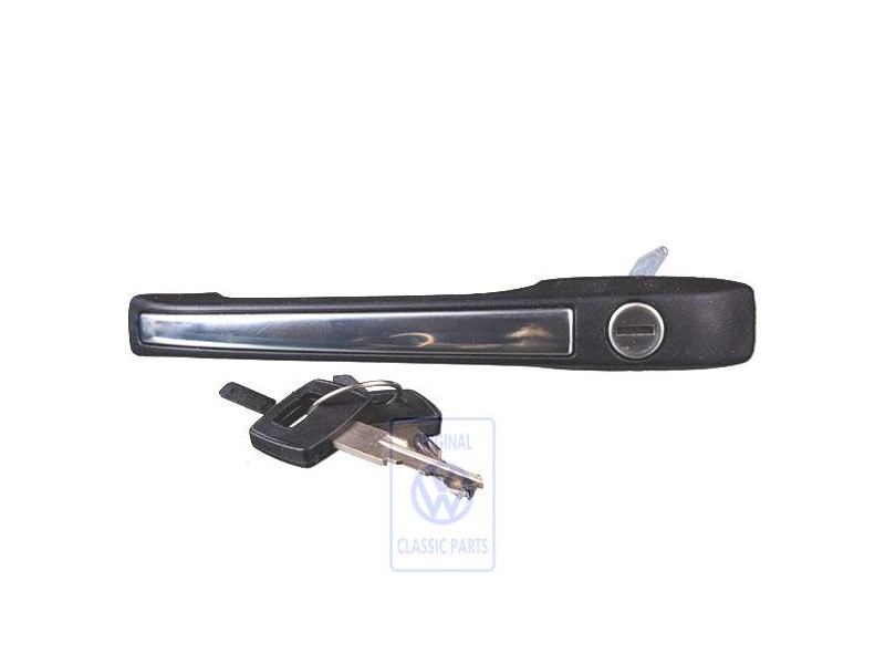 Original VW Door Handle, Outer, Black - 863837206C