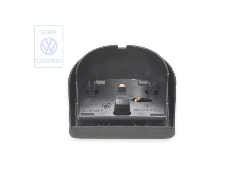 Original VW Cover Cap For Steering Wheel Satin Black - 867419669D 01C
