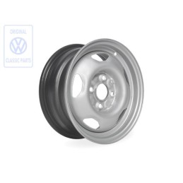 Original VW Steel Rim Chrome Coloured Metallic - 867601025H 091