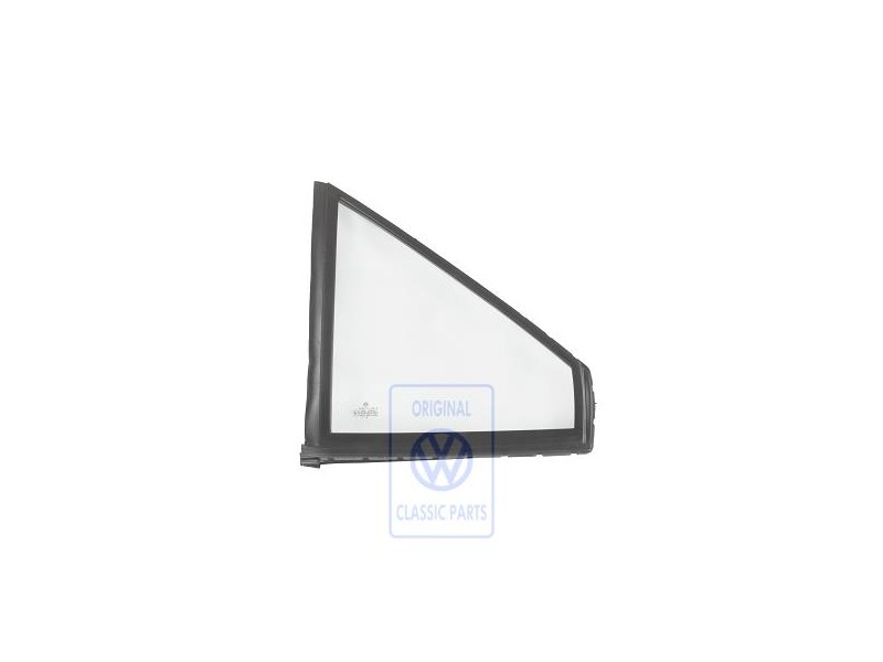 Original VW Fixed Door Window With Seal - 867845114F