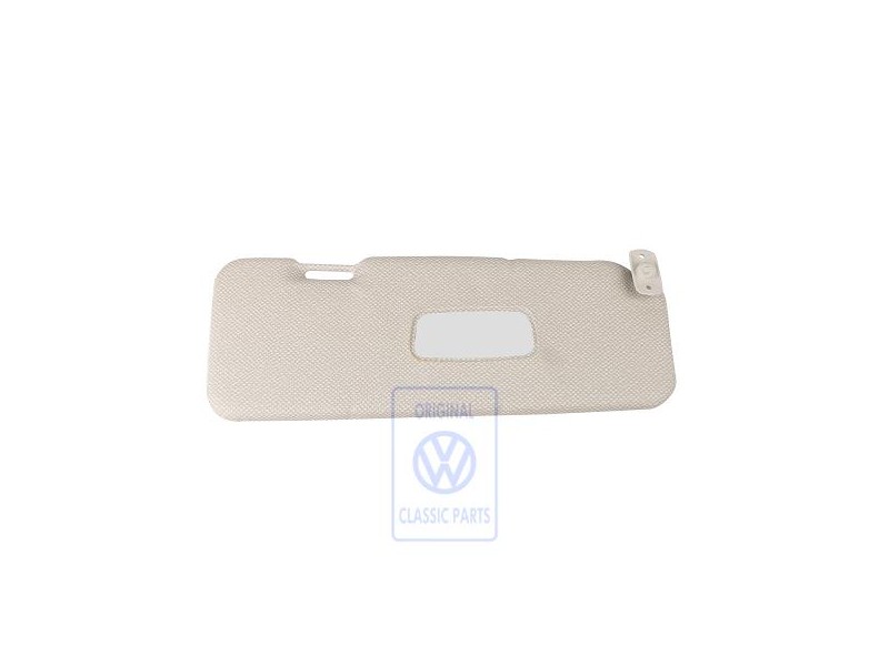 Original VW Sun Visor With Mirror Grey Beige - 867857552C 3VD