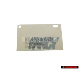 Original VW Film Lettering Light-Grey Metallic/Turquoise - 871853750D VD8