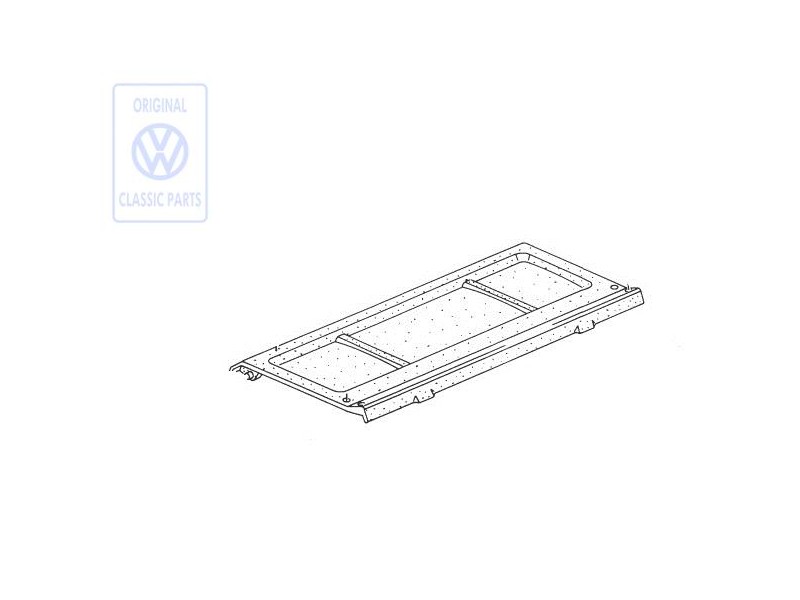 Original VW Cover For Luggage Compartment Balearic(Blue) - 871867769B 6GY