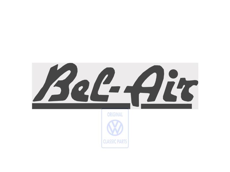 Original VW Film Lettering Dark-Blue Metallic/Tornado Red - 873853750 XW8