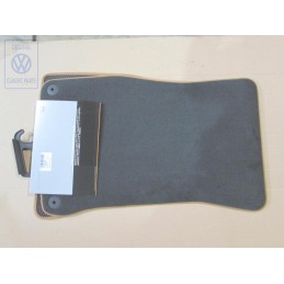 Original VW 1 Set Foot Mats Soul (Black)/Cognac Brown - 8K2863691A VMU