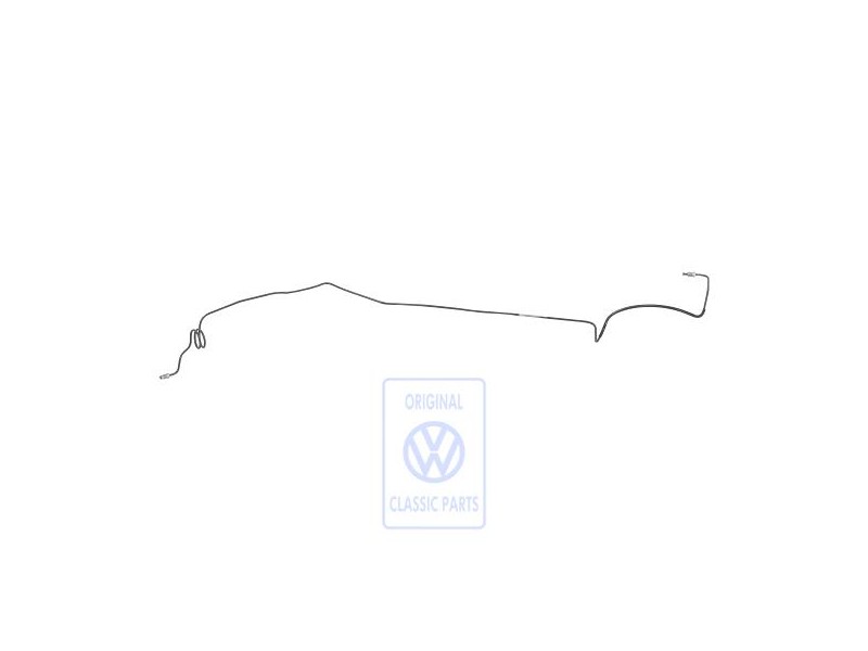 Original VW Brake Line From Distributor To Connecting Piece - J4732135490