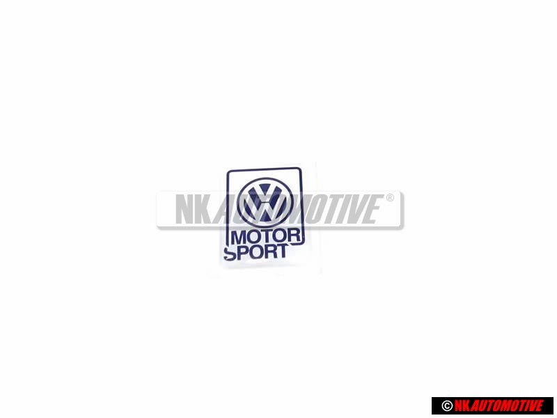 VW Classic Parts Motorsport Historical Decal Badge Emblem Mini - ZCP902624