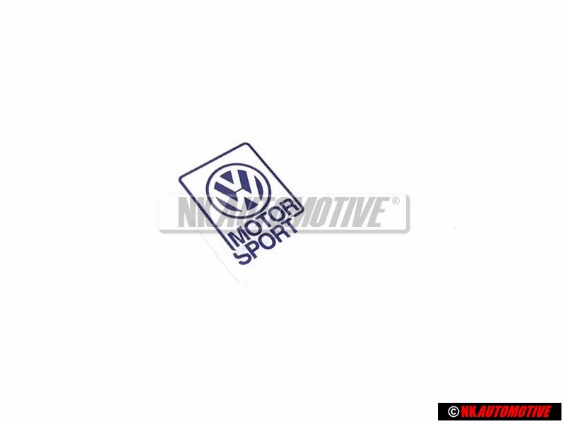 VW Classic Parts Motorsport Historical Decal Badge Emblem - ZCP902625