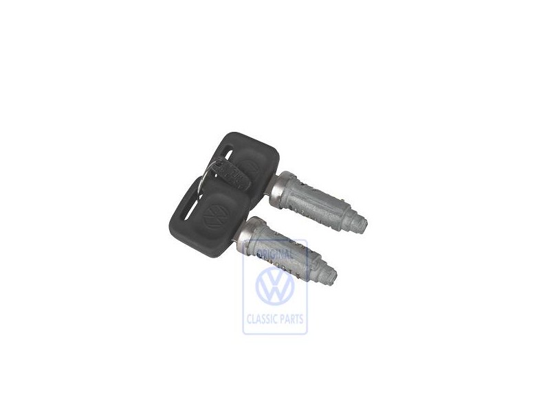 Original VW Lock Cylinder With Keys - T00837217A